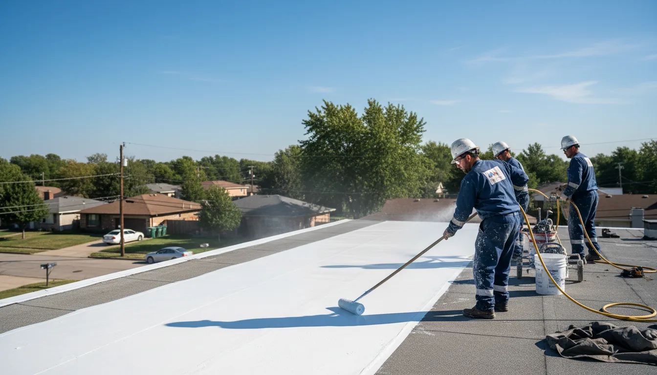 Commercial roof coating in Caldwell, OH near me